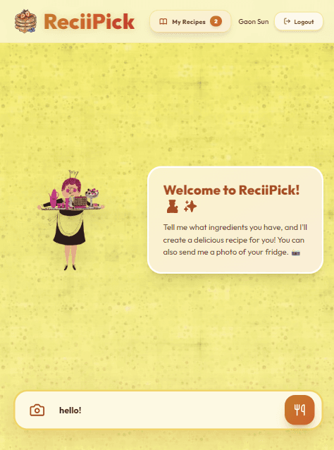 ReciiPick: Non-recipe search preview